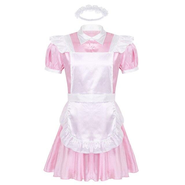 Alluring Satin Sissy Maid Dress - Sissy Panty Shop