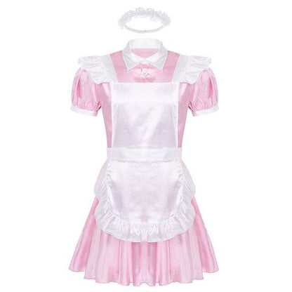 Alluring Satin Sissy Maid Dress - Sissy Panty Shop