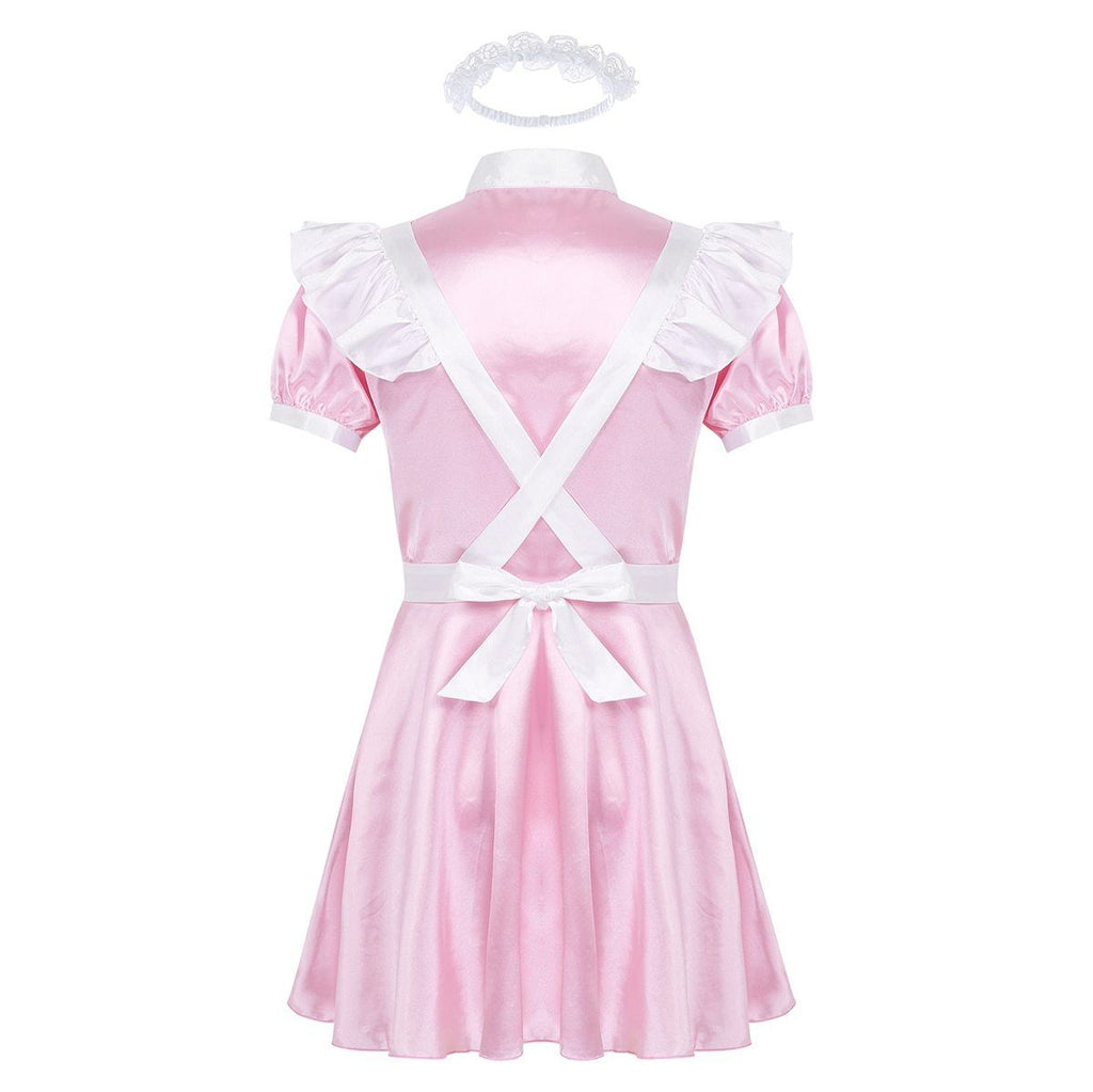 Alluring Satin Sissy Maid Dress - Sissy Panty Shop