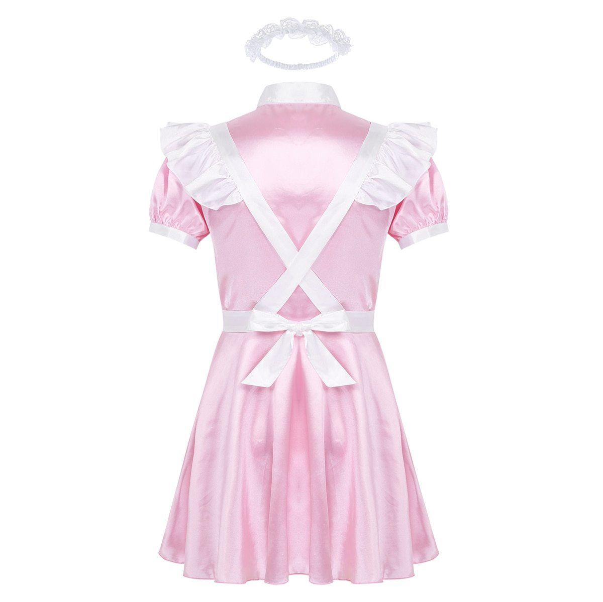 Alluring Satin Sissy Maid Dress - Sissy Panty Shop