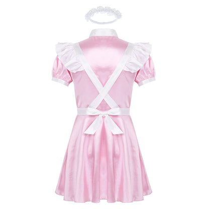 Alluring Satin Sissy Maid Dress - Sissy Panty Shop