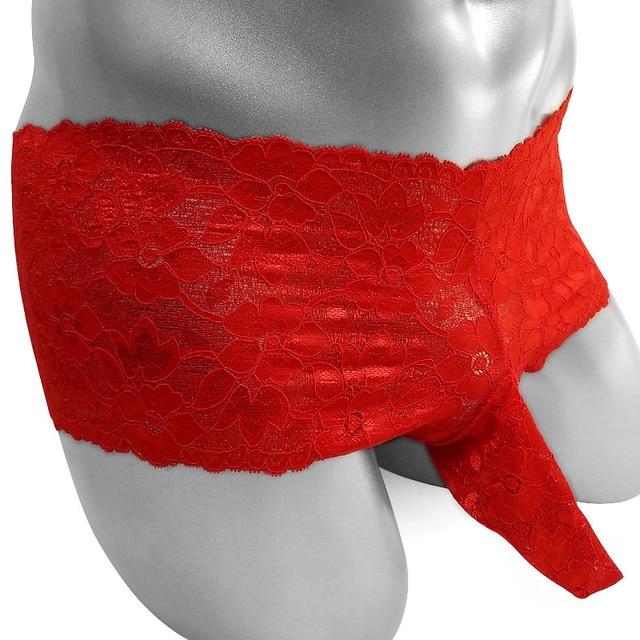 Lace Boxers w/ Penis Sleeve - Sissy Panty Shop