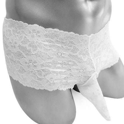 Lace Boxers w/ Penis Sleeve - Sissy Panty Shop