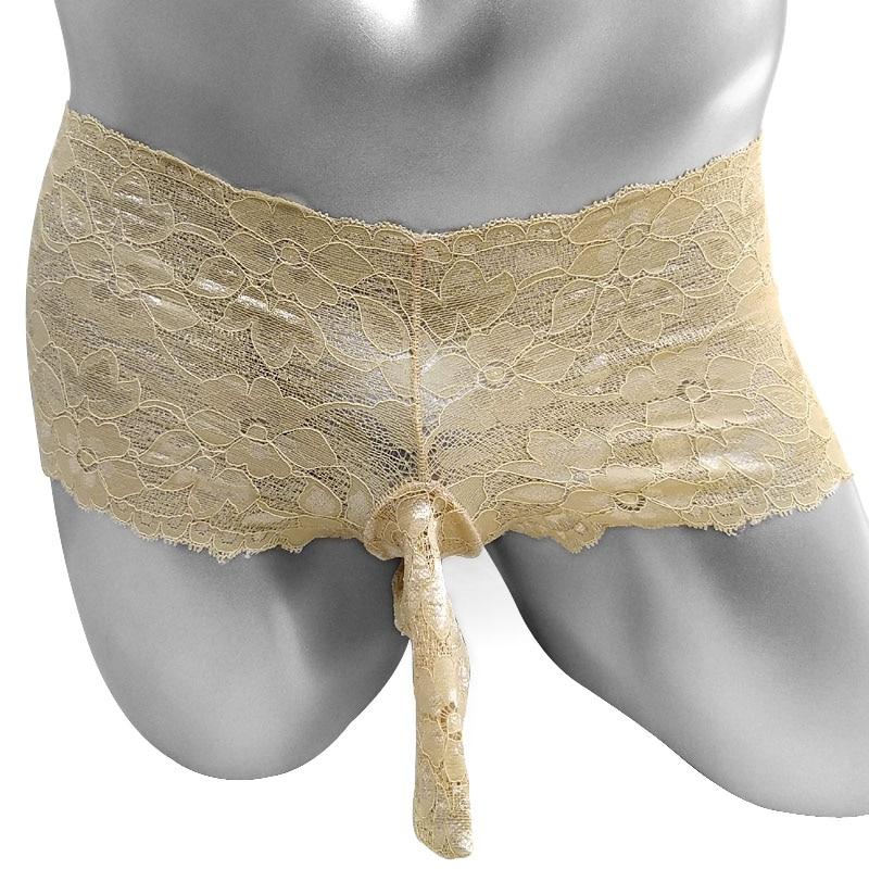 Lace Boxers w/ Penis Sleeve - Sissy Panty Shop