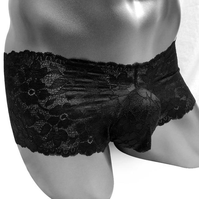 Floral Lace Pouch Panties - Sissy Panty Shop