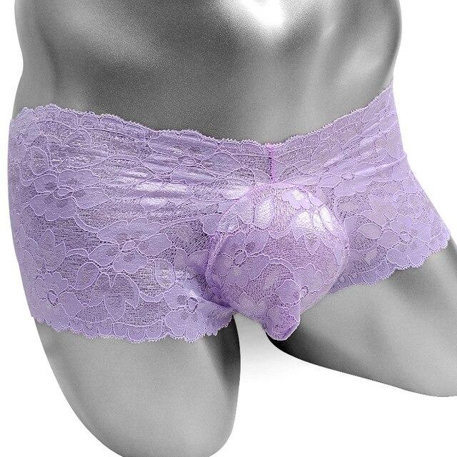 Floral Lace Pouch Panties - Sissy Panty Shop