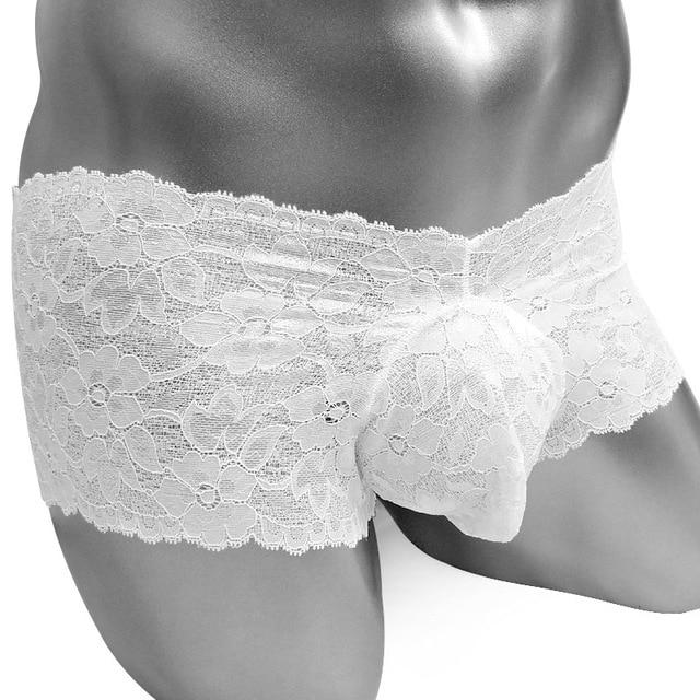 Floral Lace Pouch Panties - Sissy Panty Shop
