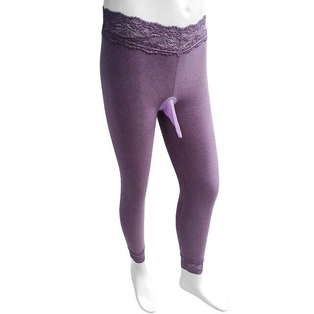 Sissy Thermal Pants With Penis Sleeve - Sissy Panty Shop