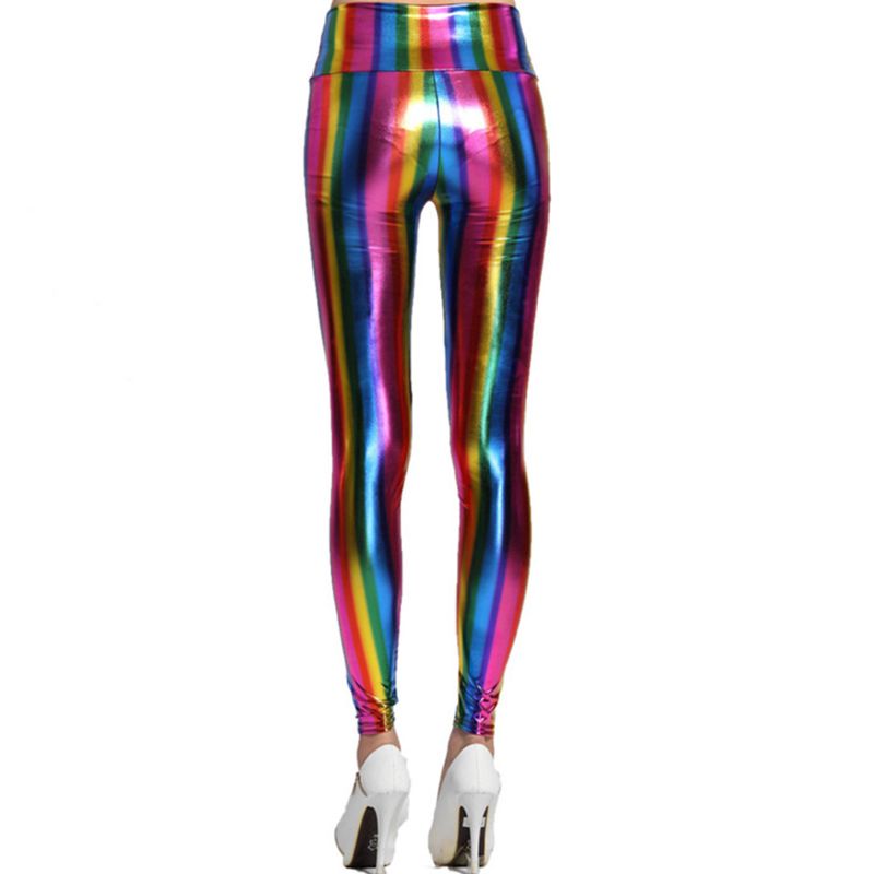 Metallic Rainbow Leggings - Sissy Panty Shop