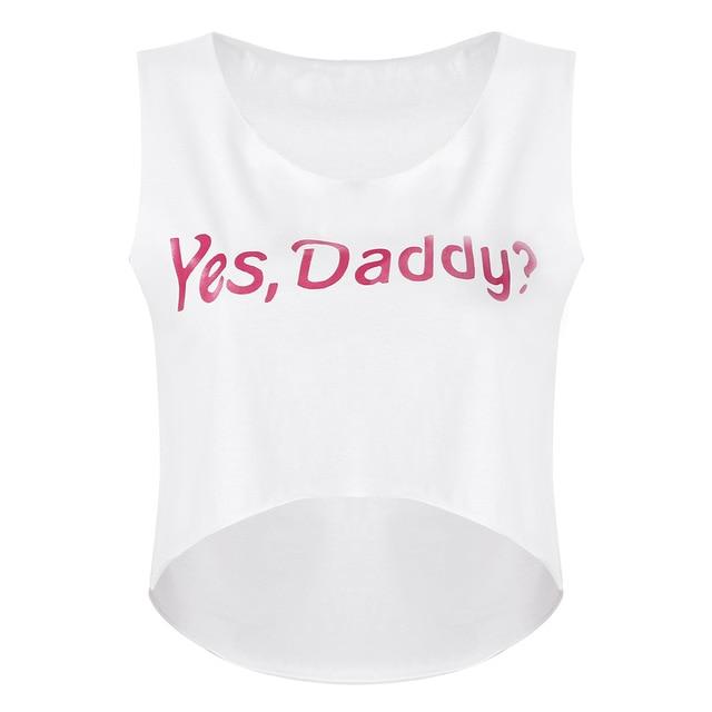 Yes Daddy Crop Top - Sissy Panty Shop