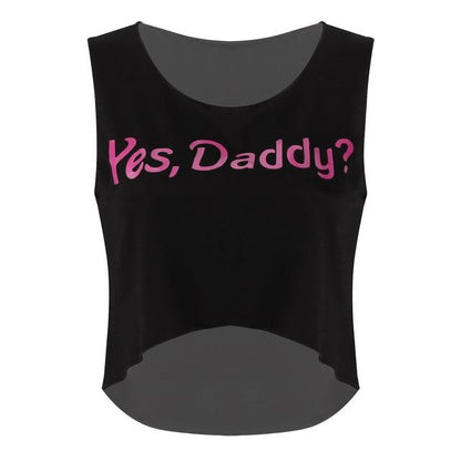 Yes Daddy Crop Top - Sissy Panty Shop