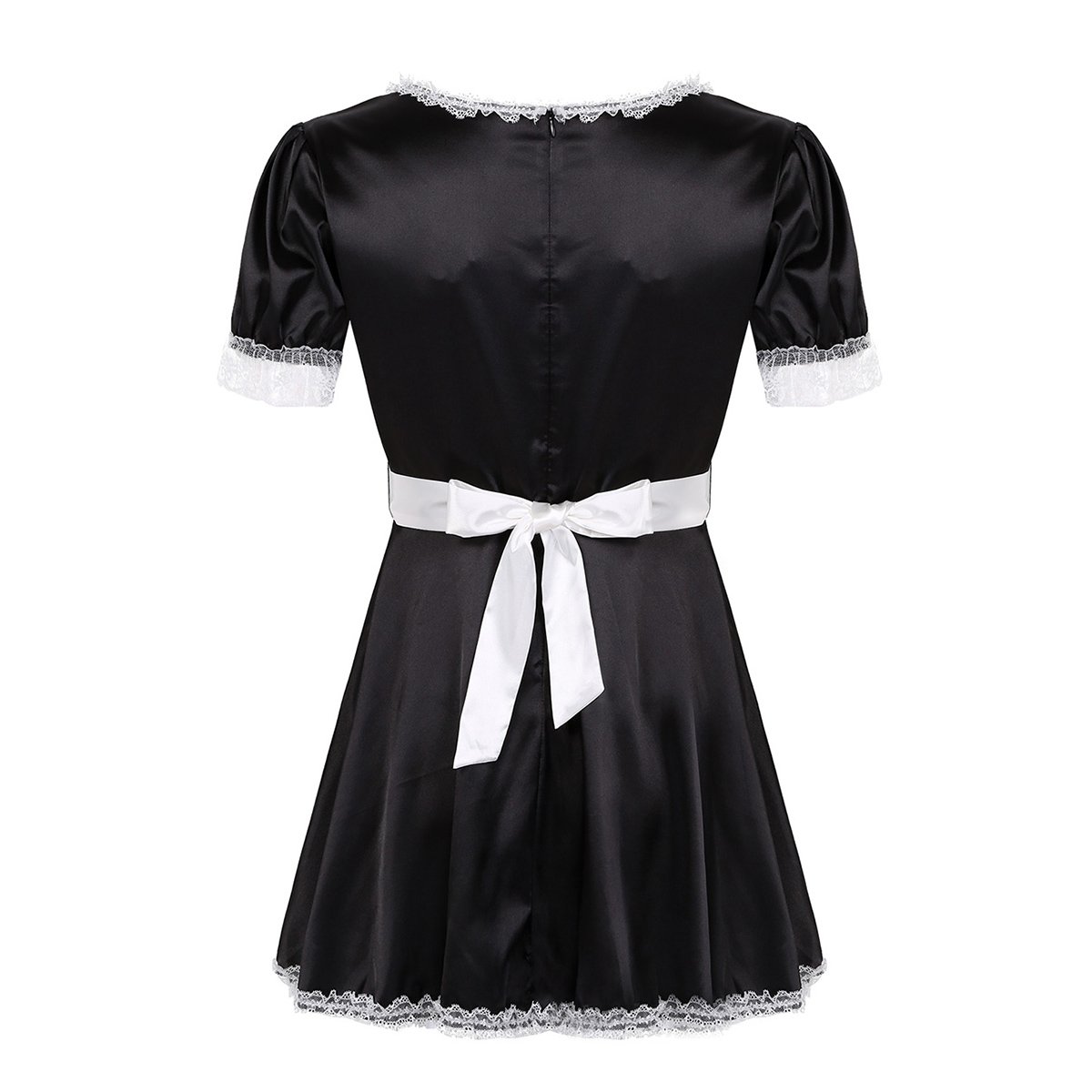 Sissy Maid Satin Dress with Apron - Sissy Panty Shop