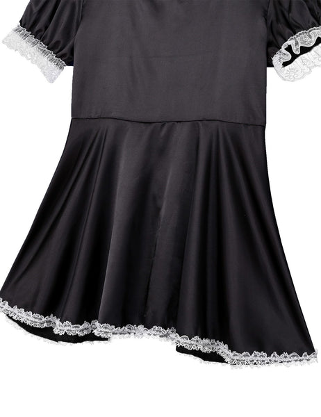 Sissy Maid Satin Dress with Apron – Sissy Panty Shop