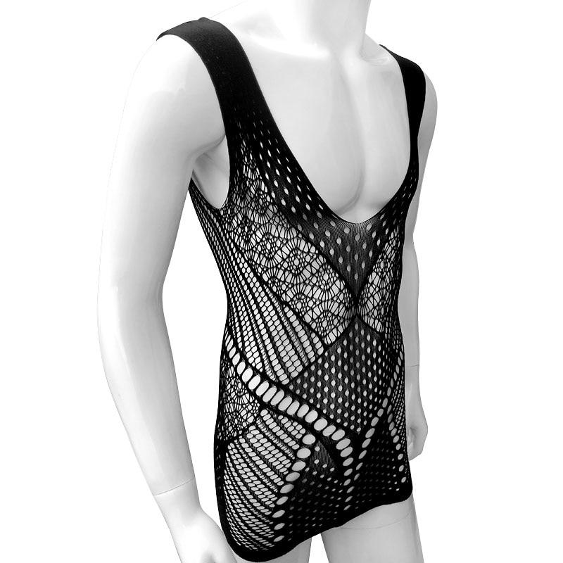Sheer Fishnet Lingerie Dress - Sissy Panty Shop