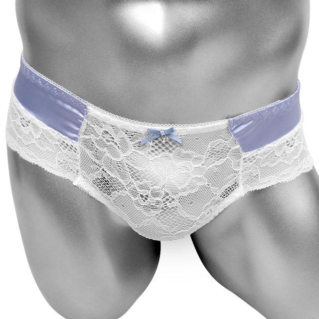 Satin & Lace See Through Panties - Sissy Panty Shop