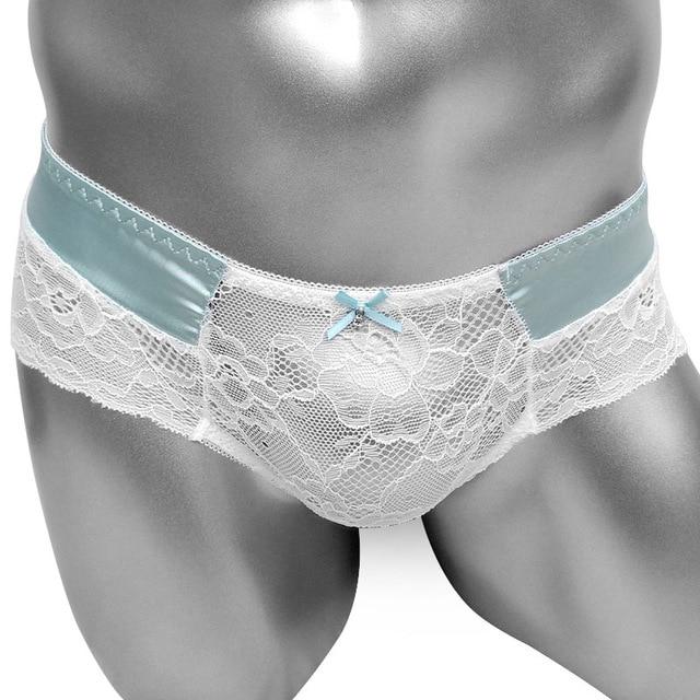 Satin & Lace See Through Panties - Sissy Panty Shop