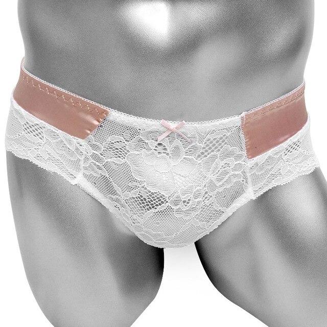 Satin & Lace See Through Panties - Sissy Panty Shop