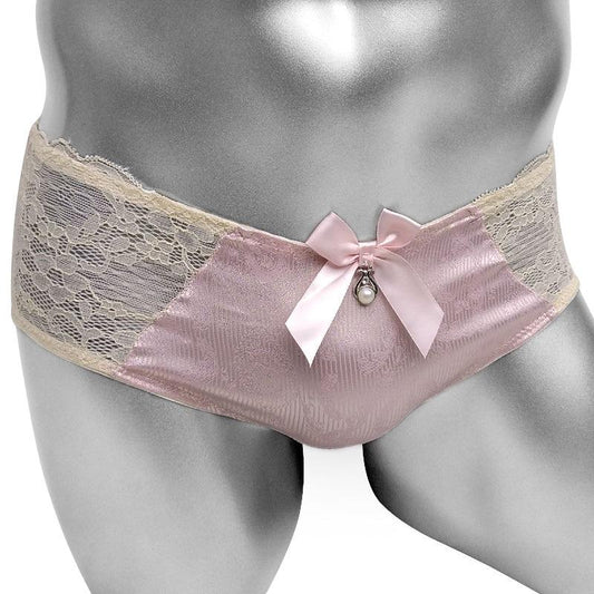 Shiny Satin & Lace Panties - Sissy Panty Shop