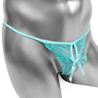 Open Crotch Lace G-String - Sissy Panty Shop