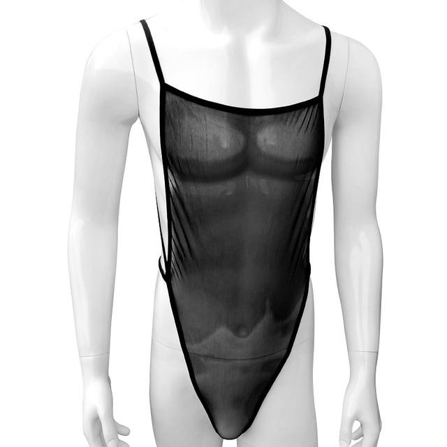 Transparent Gauze Bodysuit - Sissy Panty Shop
