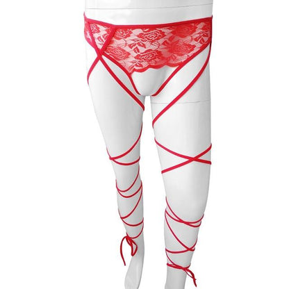 Leg Bandage Lace Up Panties - Sissy Panty Shop