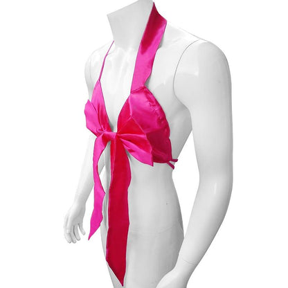 Big Bow Backless Bodysuit - Sissy Panty Shop