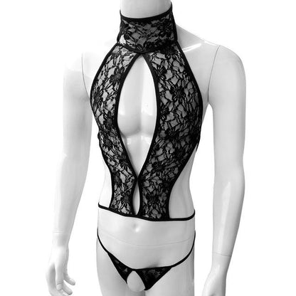 Crotchless Lace Bodysuit - Sissy Panty Shop