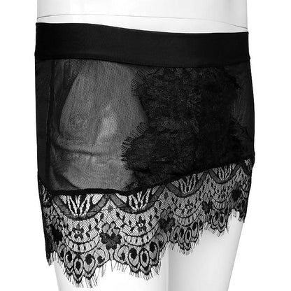 See Through Lace Mini Skirt - Sissy Panty Shop