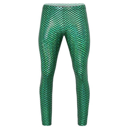 Shiny Mermaid Fish Scale Leggings - Sissy Panty Shop