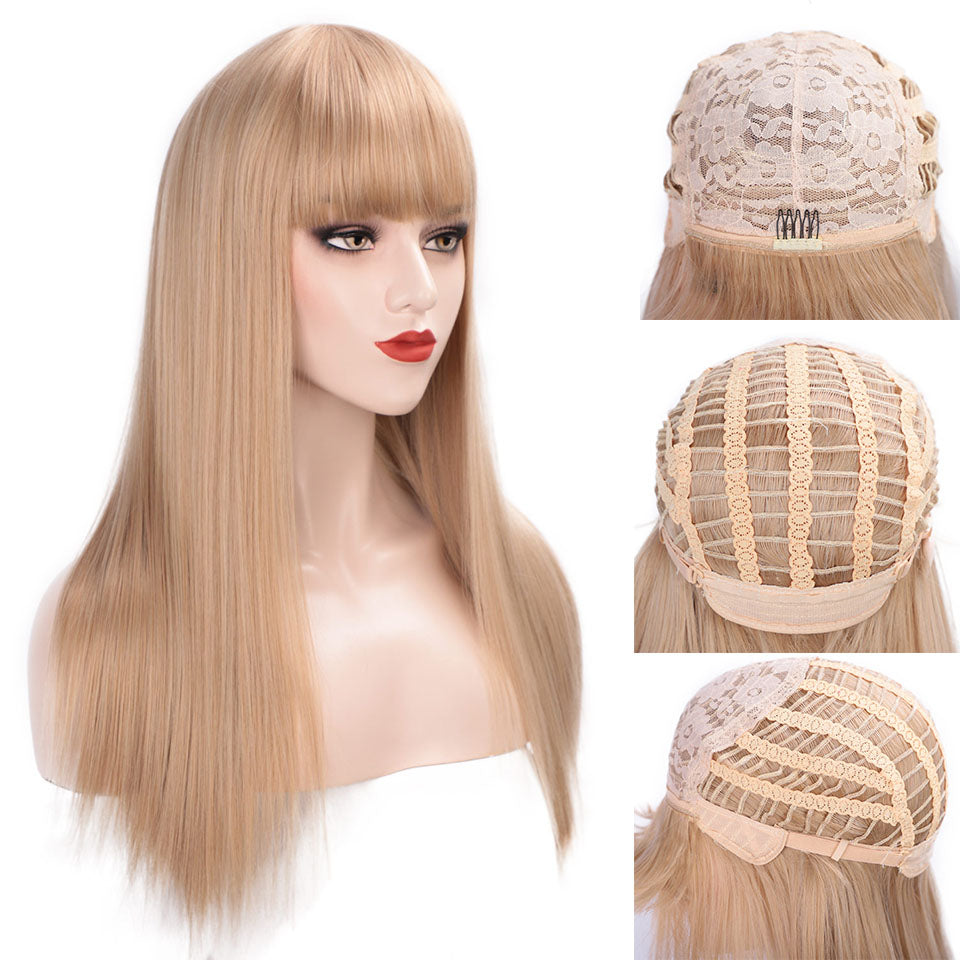 "Sissy Fiona" Long Straight Wig w/ Bangs - Sissy Panty Shop