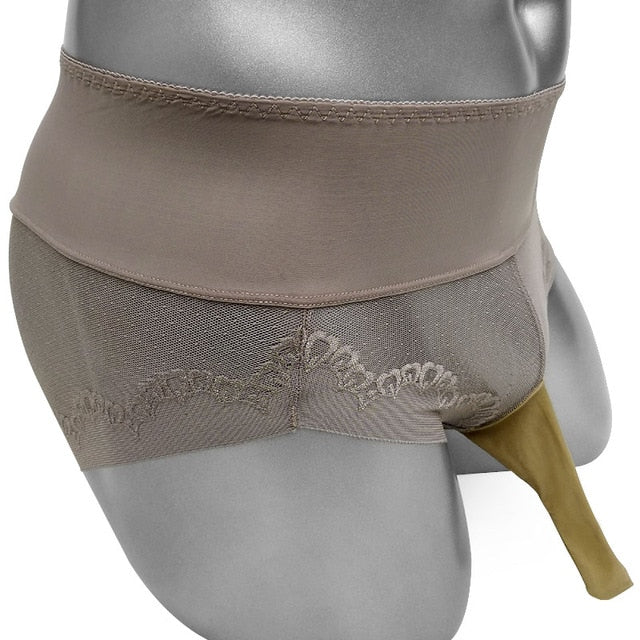 Sheer Panties With Penis Sleeve - Sissy Panty Shop