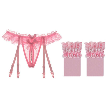 Lace Garter Belt Set - Sissy Panty Shop