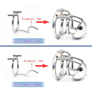 Stainless Steel Male PA Chastity Device - Sissy Panty Shop