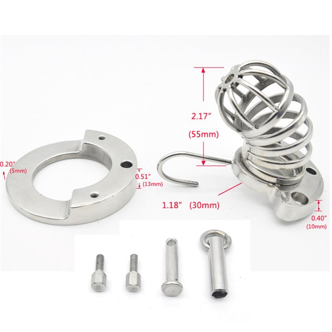 Male Chastity Device Cock Cage with Stealth Lock - Sissy Panty Shop