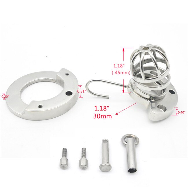 Stainless Steel Male Chastity Device with Stealth Lock - Sissy Panty Shop