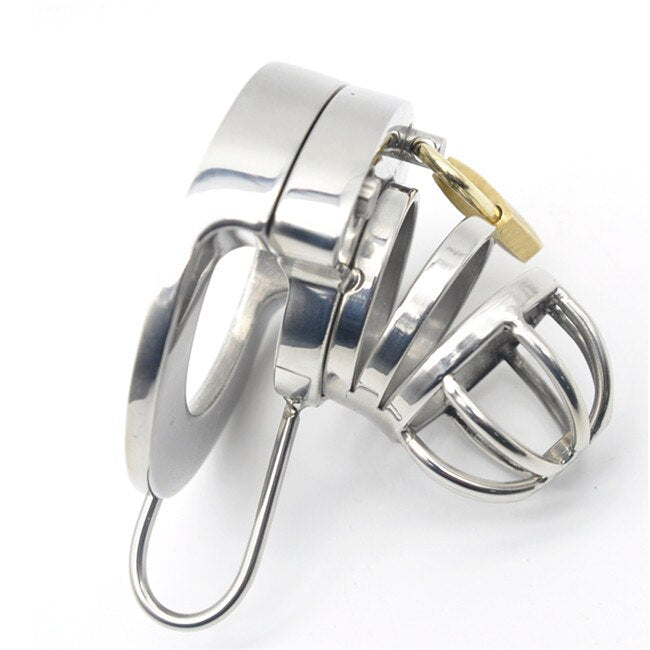 Stainless Steel Male Chastity Device with Stealth Lock - Sissy Panty Shop