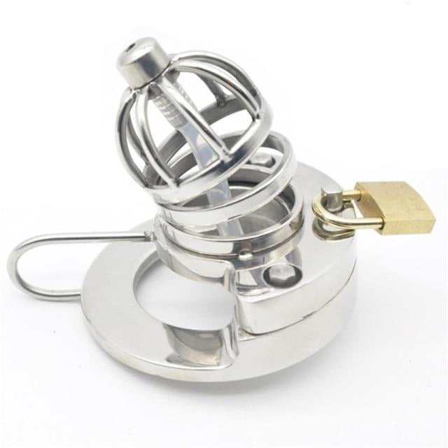Stainless Steel Male Chastity Device with Stealth Lock - Sissy Panty Shop