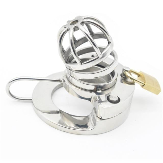 Stainless Steel Male Chastity Device with Stealth Lock - Sissy Panty Shop