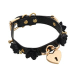BDSM, DDLG Submissive Rose Choker w/ Key - Sissy Panty Shop
