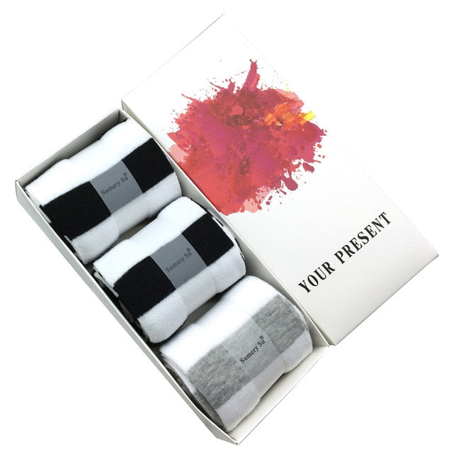 Striped Thigh High Stockings (3 Pairs Set) - Sissy Panty Shop