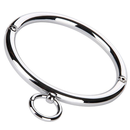 Stainless Steel Lockable Slave Collar - Sissy Panty Shop