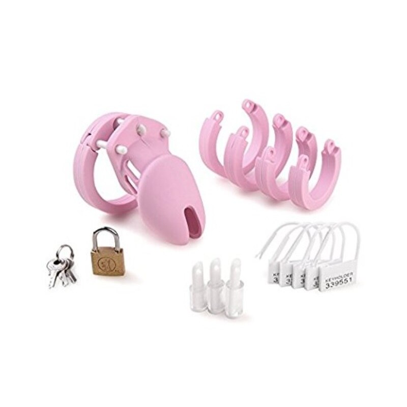 "Slutty Tina" Pink Chastity Cage - Sissy Panty Shop
