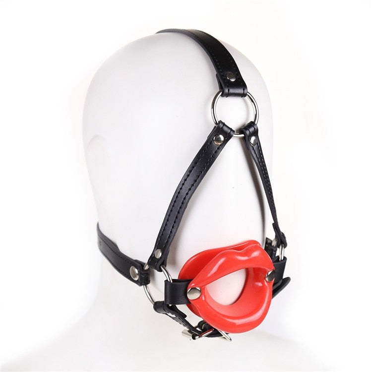 Rubber Lip Shape Open Mouth Gag - Sissy Panty Shop