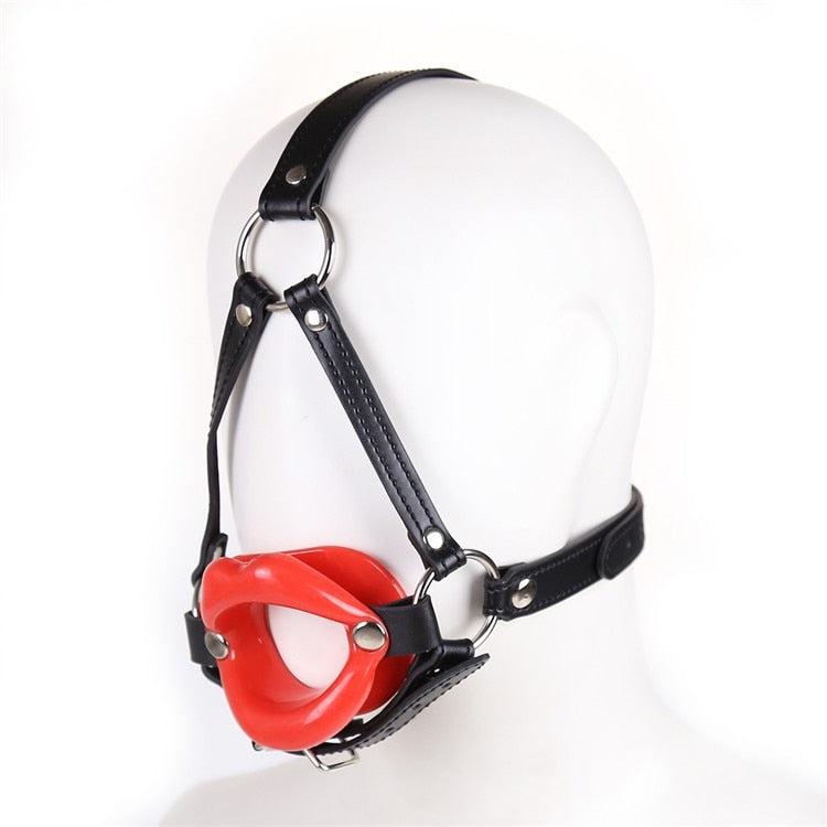 Rubber Lip Shape Open Mouth Gag - Sissy Panty Shop