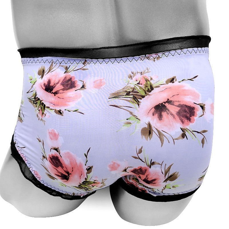 Sissy Lux Floral Briefs - Sissy Panty Shop