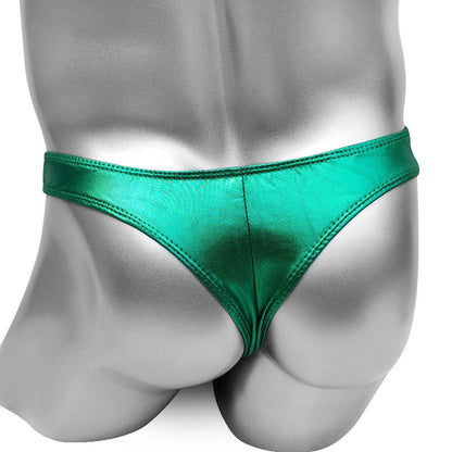 Shiny Faux Leather Thong - Sissy Panty Shop