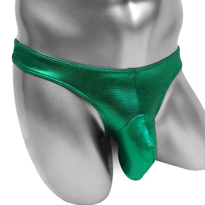 Shiny Faux Leather Thong - Sissy Panty Shop