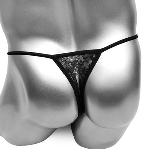 Lux Rose Lace Thong - Sissy Panty Shop