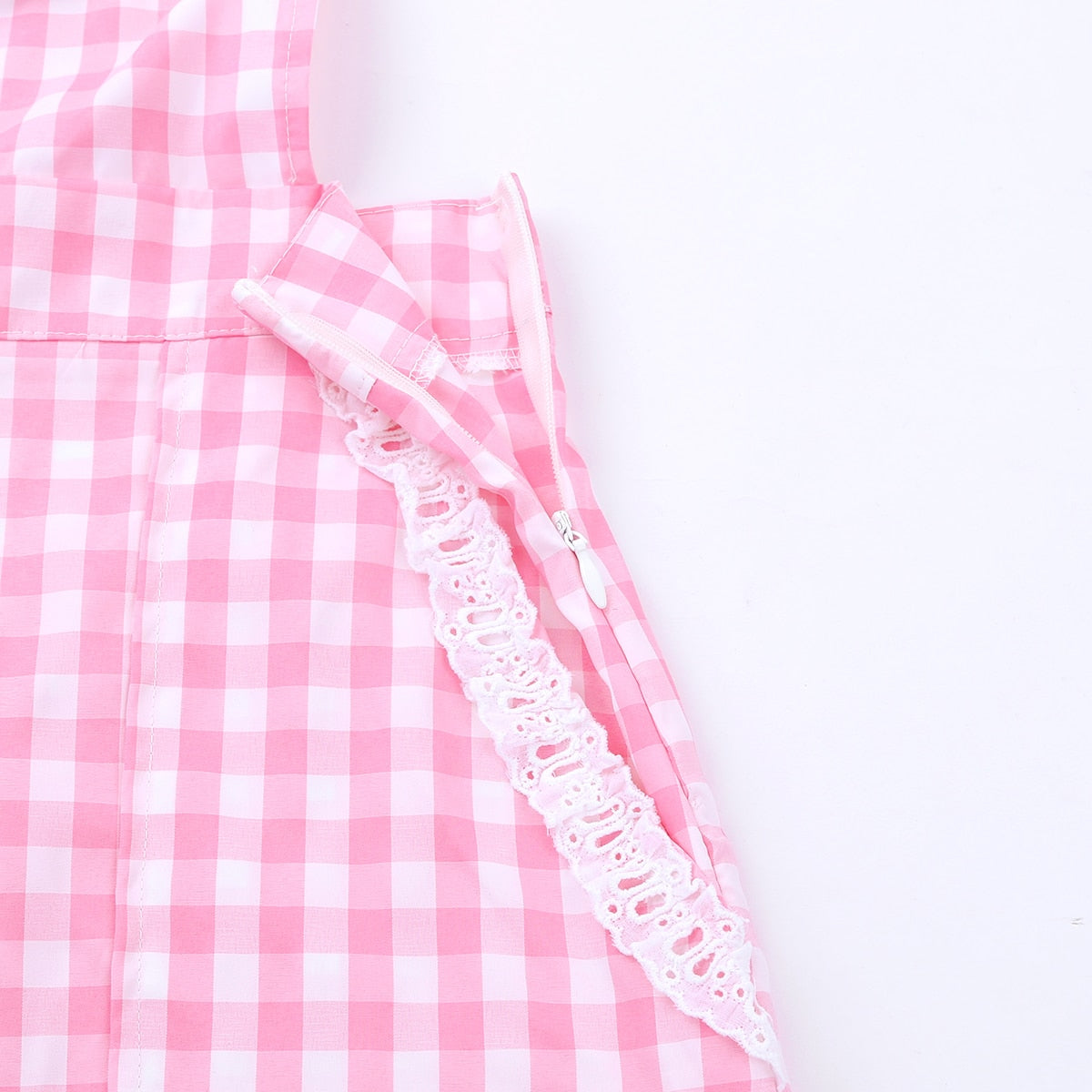 Cute ABDL Gingham Print Overalls - Sissy Panty Shop