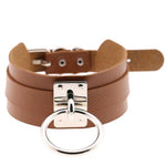 BDSM Handmade Leather Collar - Sissy Panty Shop